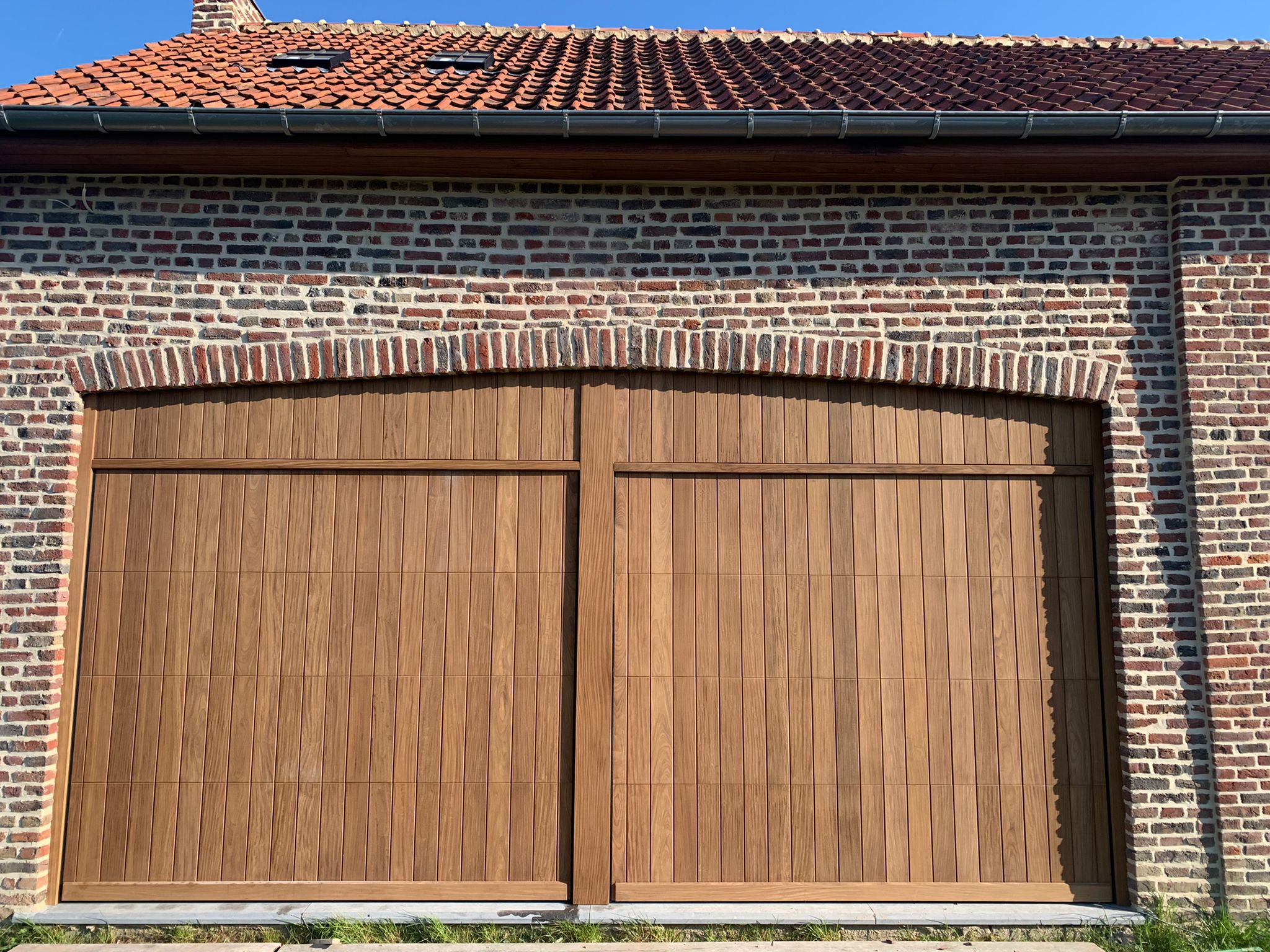 houten openslaande garagedeur